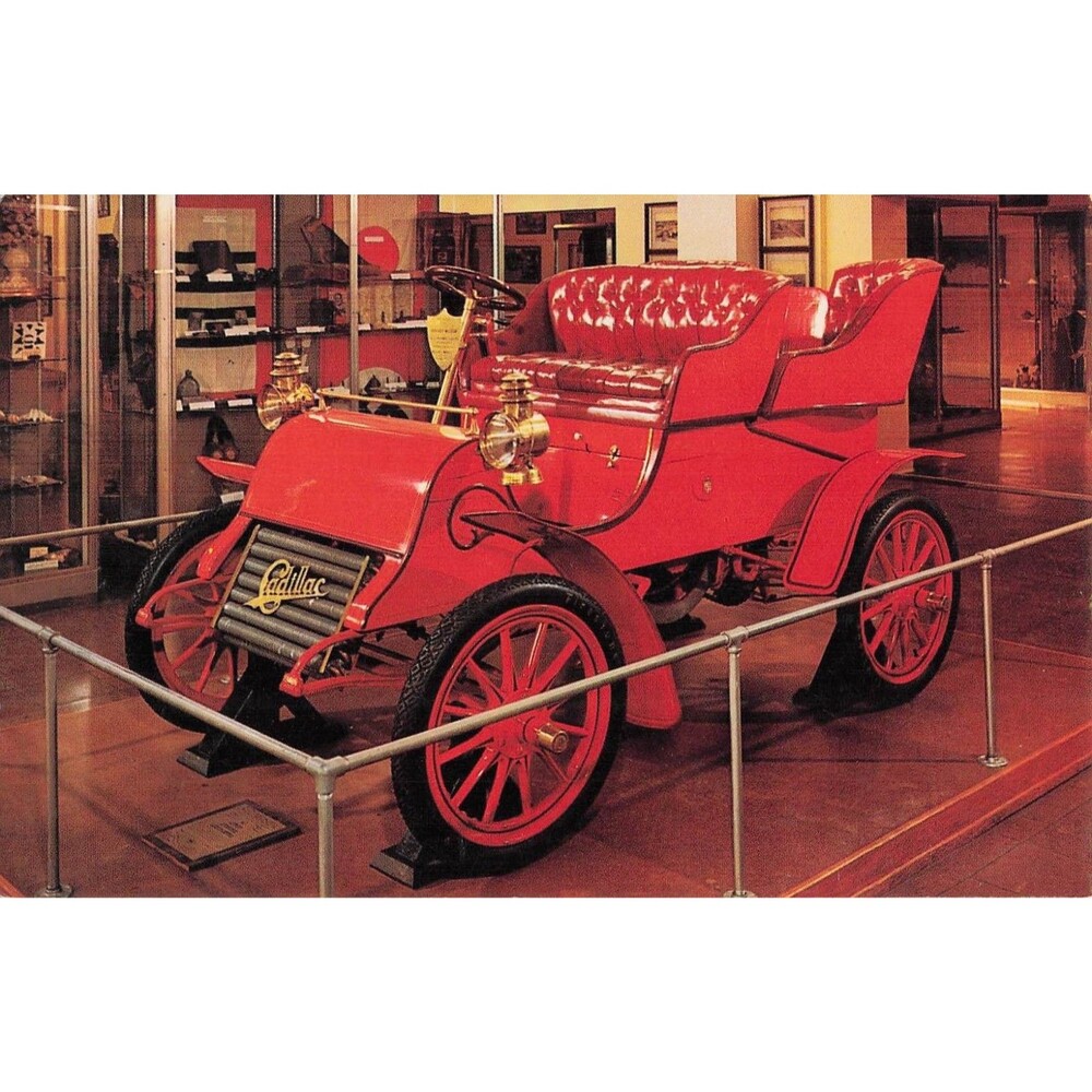 Hershey PA 1903 Cadillac Museum Postcard Vintage Automobile Chocolate Town car